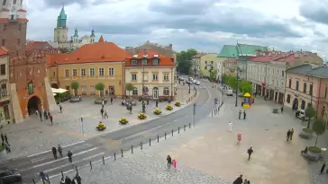 Widok z Kamery na Plac Łokietka w Lublinie