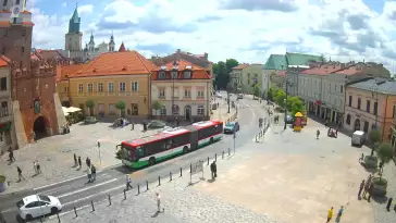 Widok z Kamery na Plac Łokietka w Lublinie