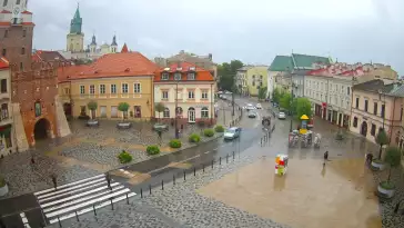 Widok z Kamery na Plac Łokietka w Lublinie