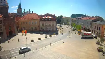 Widok z Kamery na Plac Łokietka w Lublinie