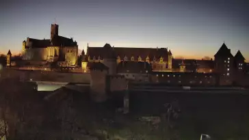 Widok na XIII wieczny zamek Krzyżacki - jedną z największych atrakcji Malborka