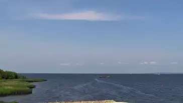 Marina Trzebież - widok na Marinę od strony Zalewu Szczecińskiego