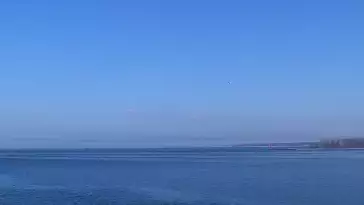 Marina Trzebież - widok na Marinę od strony Zalewu Szczecińskiego