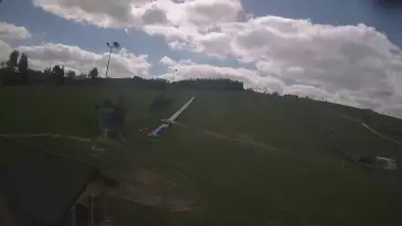 Panoramiczny widok na cały komplekt narciarski Master Ski w Tyliczu