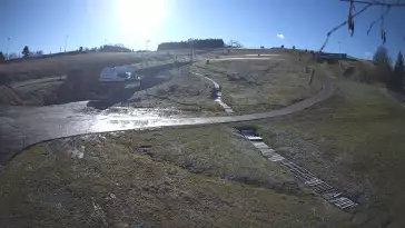 Widok na dolny odcinek stoku narciarskiego Master Ski