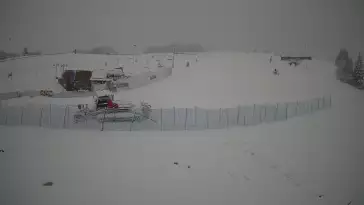 Widok na dolny odcinek stoku narciarskiego Master Ski