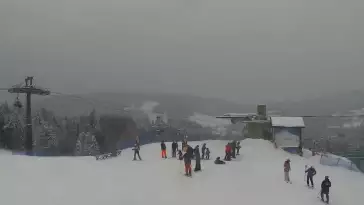 Obraz online z górnej stacji kompleksu Master-ski w Tyliczu