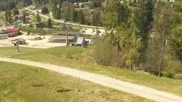Kamera na SkiPark Oravice - widok na stok i termy Oravice na Słowacji Meander.