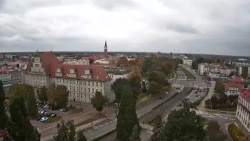 Widok na panoramę miasta w Elblągu