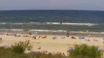Widok z Kamery na plażę w Międzywodziu