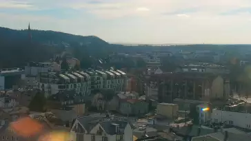 Widok na deptak i Plażę w MIĘDZYZDROJACH