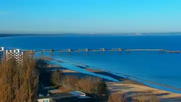 Widok na deptak i Plażę w MIĘDZYZDROJACH