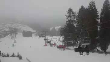 Widok ze stacji narciarskiej Mieszko w Zieleniec Sport Arena