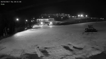 Widok na stację narciarską Hotelu Gołębiewski w Mikołajkach.