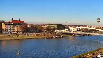 Kraków - widok na Most im. Marszałka Józefa Piłsudskiego i Wisłę NOWOŚĆ