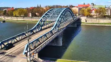 Kraków - widok na Most im. Marszałka Józefa Piłsudskiego i Wisłę NOWOŚĆ
