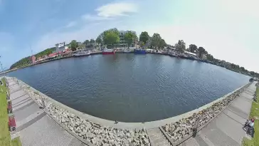 Widok na port w Mrzeżynie - live