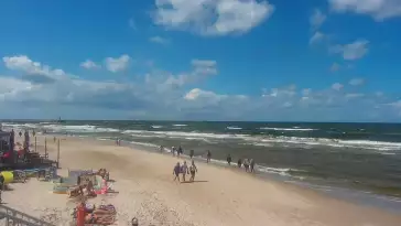 Kamera Mrzeżyno z widokiem na morze.