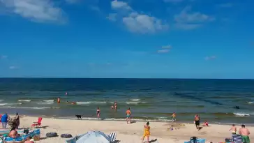 Kamera Mrzeżyno z widokiem na morze.