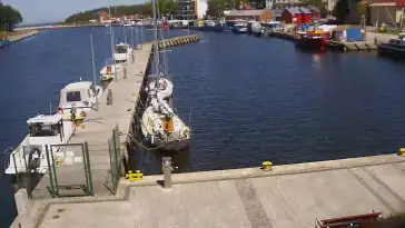 Widok z Kamery na Port Morski w Mrzeżynie.