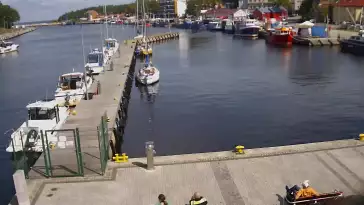 Widok z Kamery na Port Morski w Mrzeżynie.