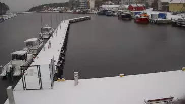 Widok z Kamery na Port Morski w Mrzeżynie.