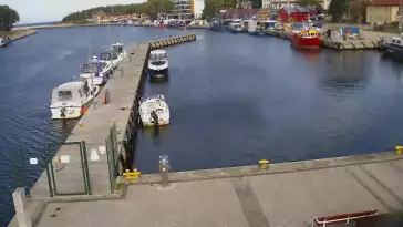 Widok z Kamery na Port Morski w Mrzeżynie.