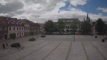 Widok z kamery na Myślenice – miasto powiatowe w woj. małopolskim.