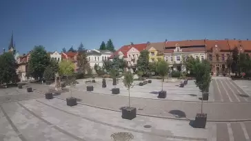 Widok z kamery na Myślenice – miasto powiatowe w woj. małopolskim.