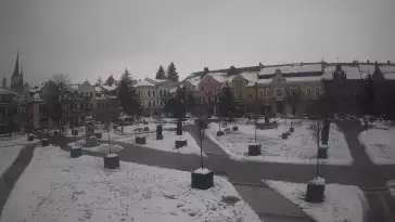 Widok z kamery na Myślenice – miasto powiatowe w woj. małopolskim.