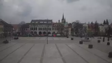 Widok z kamery na Myślenice – miasto powiatowe w woj. małopolskim.