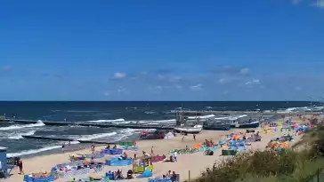 Widok na plażę w Niechorzu - NOWOŚĆ