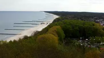Widok z Kamery na plażę w Niechorzu