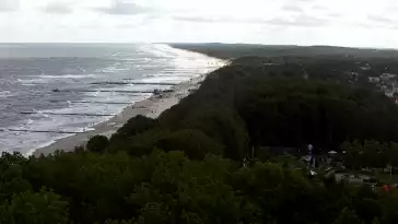 Widok z Kamery na plażę w Niechorzu