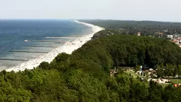 Widok z Kamery na plażę w Niechorzu