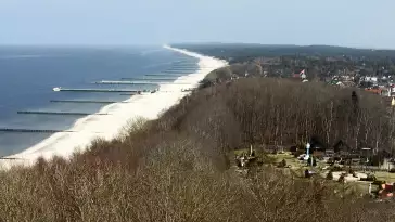 Widok z Kamery na plażę w Niechorzu