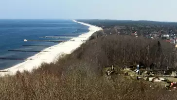 Widok z Kamery na plażę w Niechorzu