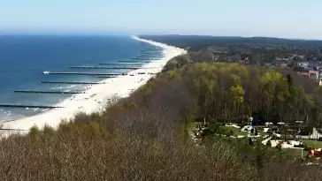 Widok z Kamery na plażę w Niechorzu