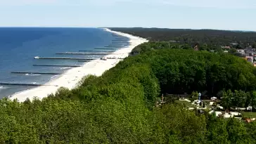 Widok z Kamery na plażę w Niechorzu