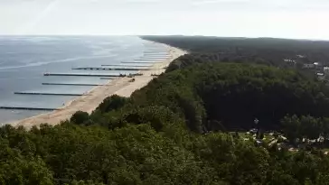 Widok z Kamery na plażę w Niechorzu