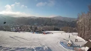 Widok z Kamery na stok w Nowej Osadzie.