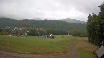 Widok z Kamery na stok w Nowej Osadzie.