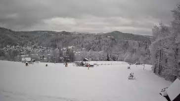 Widok z Kamery na stok w Nowej Osadzie.