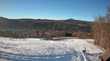 Widok z Kamery na stok w Nowej Osadzie.