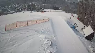 Widok z Kamery na stok w Nowej Osadzie.