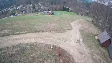 Widok z Kamery na stok w Nowej Osadzie.