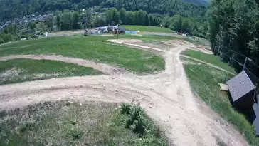 Widok z Kamery na stok w Nowej Osadzie.
