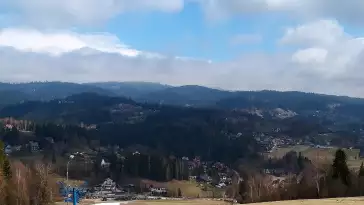 Wyciąg Narciarski - Zadział, widok na okolicę NOWOŚĆ