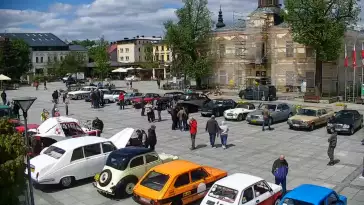Ujęcie z kamery na Nowy Targ.