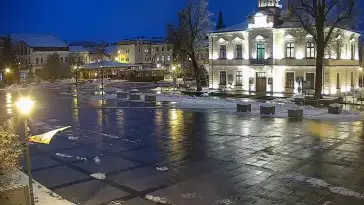 Ujęcie z kamery na Nowy Targ.